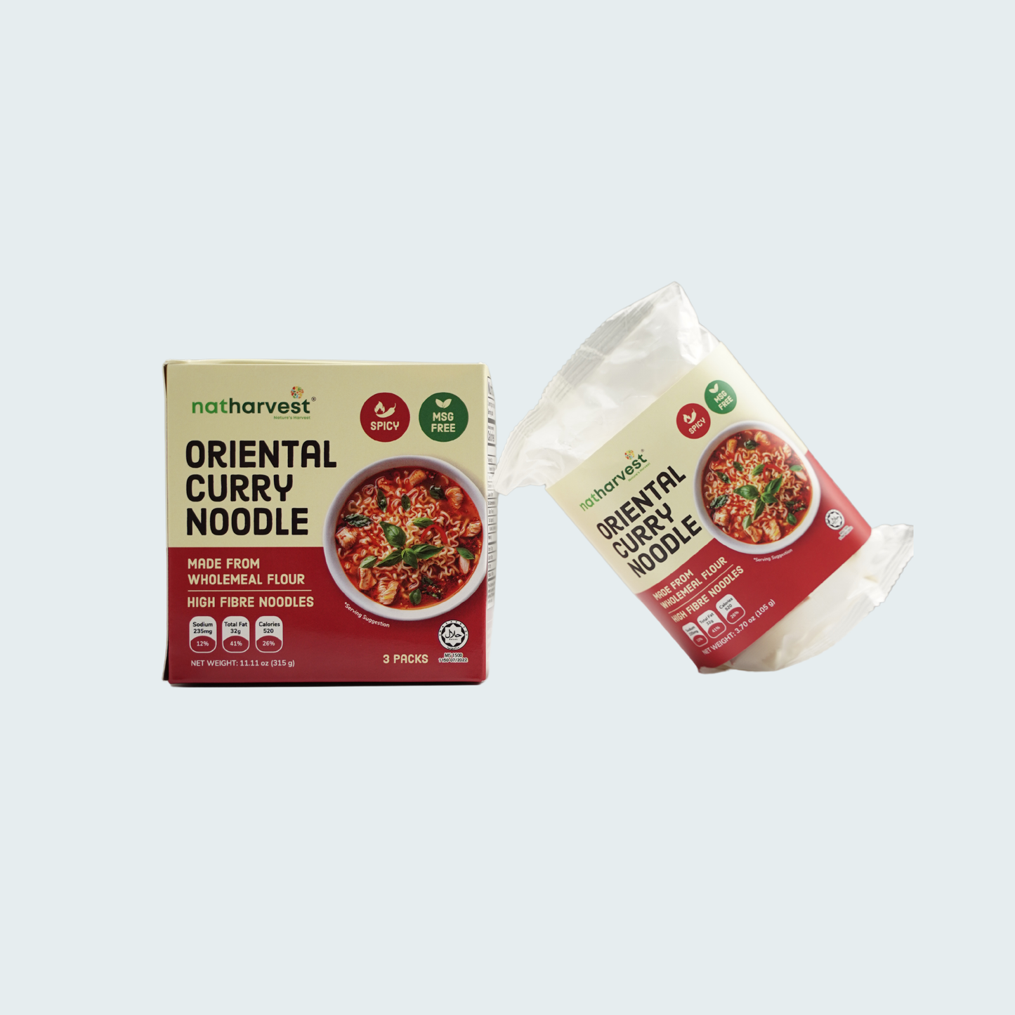 Oriental Curry Noodle, 11.11 oz (315 gm) a pack of three