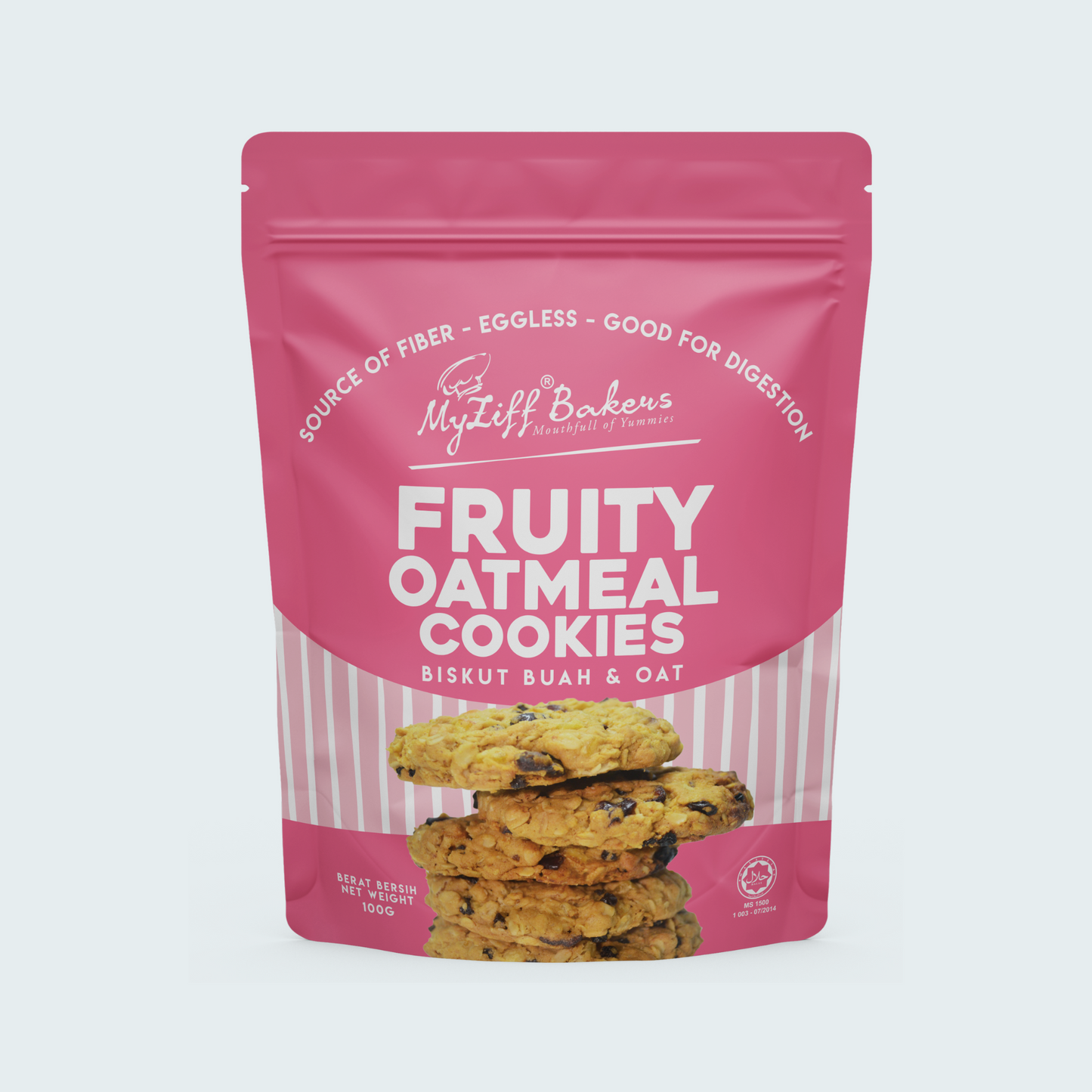 Oatmeal Cookies Fruity 3.53 oz (100 gm)